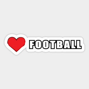 Love Football / Soccer Sticker